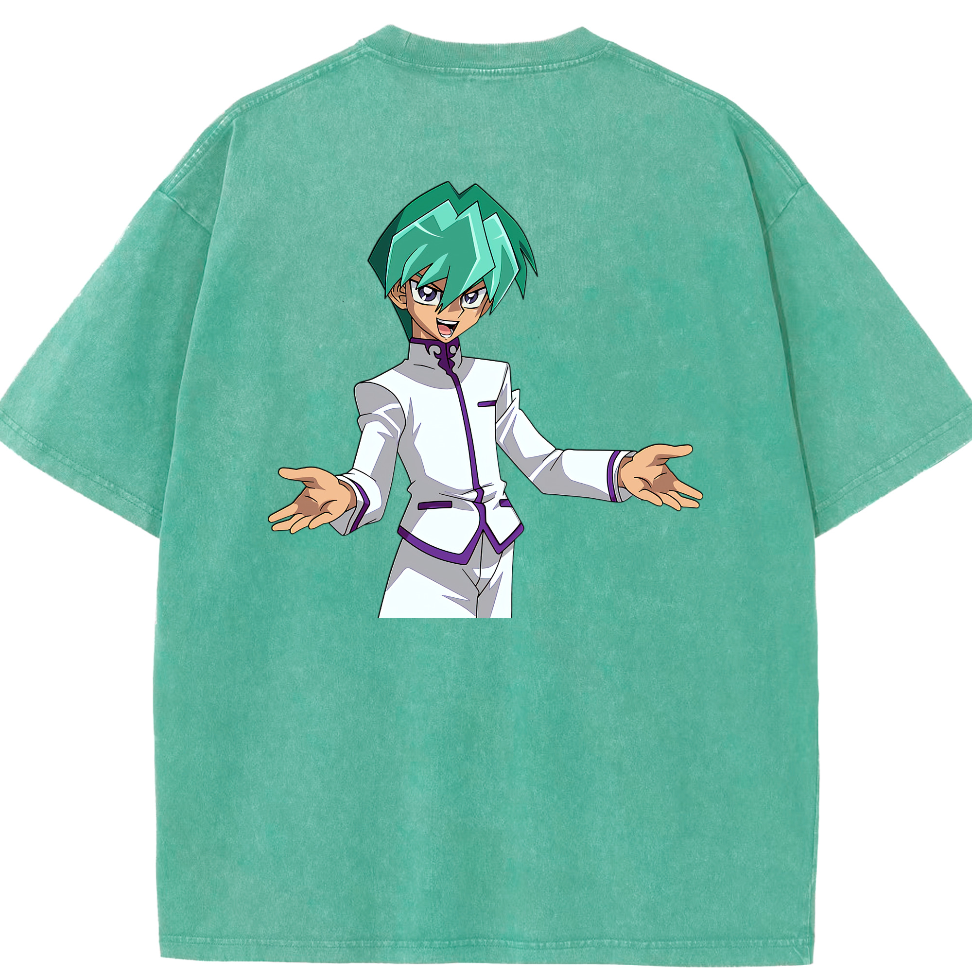 （画像用） 遊☆戯☆王 Yu-Gi-Oh! 綿100% ヴィンテージ風 半袖Tシャツ（背面プリント）
